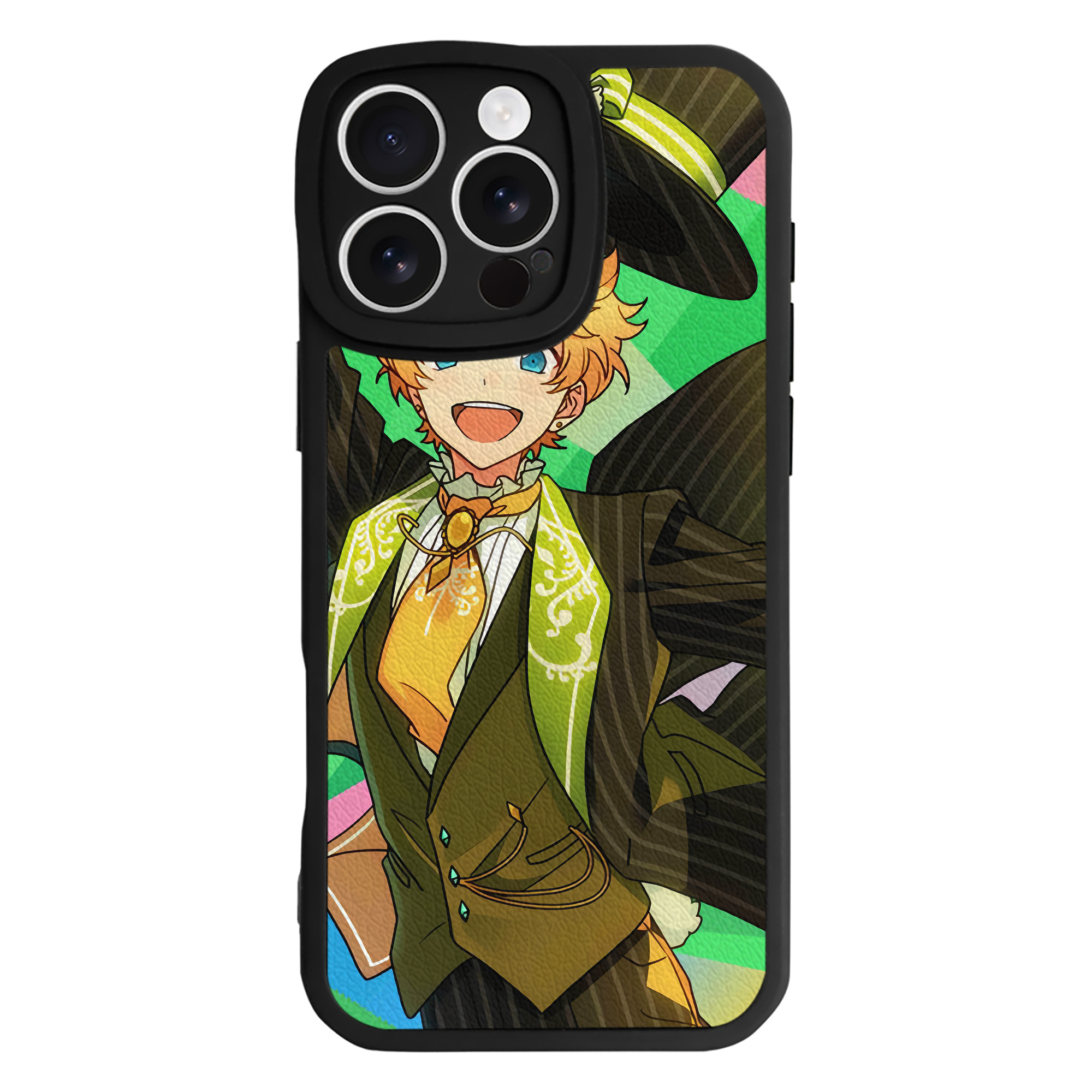 （画像用） あんさんぶるスターズ! Ensemble Stars 【iPhone 16シリーズ対応】シリコンスマホケース（レザー調） 材質：シリコン
